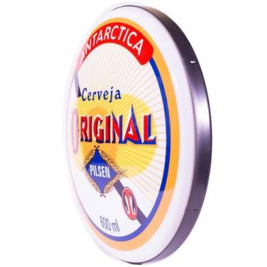 Imagem de Luminoso de Parede Cerveja Original Antarctica Retrô Vintage Bar, Gara