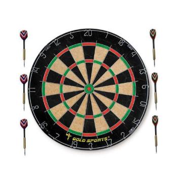 Imagem de JOGO DARDO GOLD SPORTS SISAL 18" C/ 06 SETAS 18G Cor:ColoridoTamanho:Ú