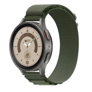 Imagem de Pulseira de Nylon com Presilha para Galaxy Watch 4 e Watch 5 - Verde -