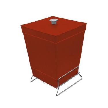 Imagem de Lixeira com Suporte - Stolf, Vermelho