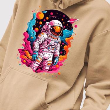 Imagem de Blusa Moletom Genuine Grit Masculina Estampada Algodão 30.1 Astronaut 