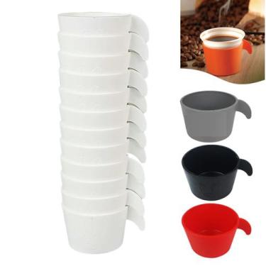 Imagem de Conjunto Copete 12 Porta Copos Descartável Cantinho Do Café Em Plástic
