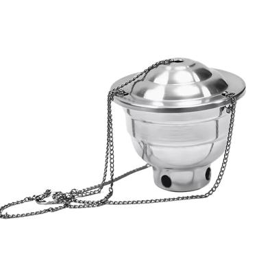 Imagem de Turíbulo Incensário Defumador De Alumínio Pequeno