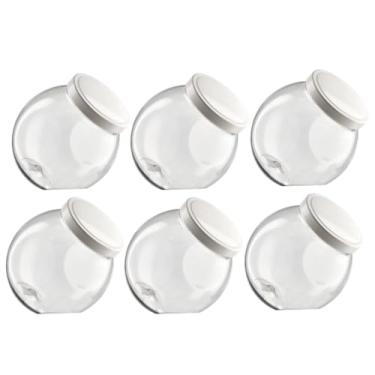 Imagem de Kit 6 Pote Baleiro Plástico Cristal 1L com Tampa de Rosca