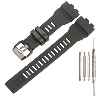 Imagem de Pulseira de relógio de resina compatível com Casio G-Squad GBA-800 GBD800 masculina GBD800 pulseira de reposição de borracha acessórios de relógio (preto)
