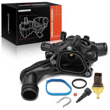 Imagem de A-Premium Termostato de refrigeração do motor e conjunto de caixa com sensores - compatível com Mini Cooper 2007-2013, Cooper Countryman 2011-2013 - DOHC, 1.6L - Substituição # 11537534521