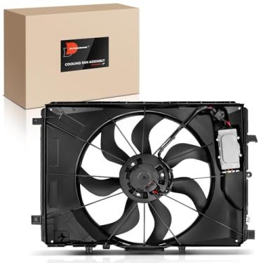 Imagem de A-Premium Conjunto de ventilador de resfriamento do radiador do motor compatível com modelos selecionados Mercedes-Benz - CLA250 2014-2019, GLA250 2015-2020, SLK250 2012-2015 - Substituição #