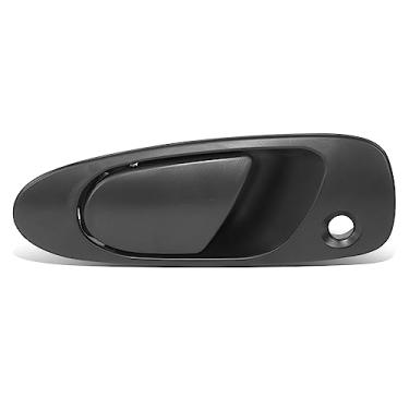 Imagem de DNA MOTORING Maçaneta externa dianteira esquerda compatível com Honda Civic 92-95, com fechadura, preta, OEM-DHO-01048