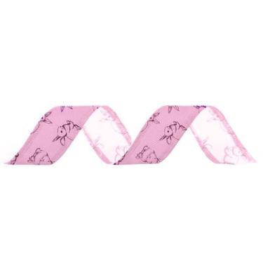 Imagem de Fita de Páscoa Coelho Rosa - 27mm x 10m - Cromus