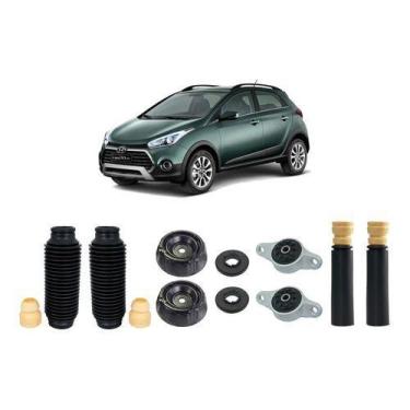 Imagem de 4 Kit Coxim Batente Coifa Dianteiro Traseiro Hb20x 2012/2019 - QualyKi