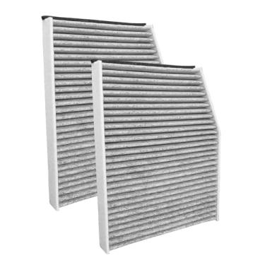 Imagem de AUGREX 2 peças de filtro de ar de cabine adequado para Ford Transit 150 250 350 350HD 2015-2023 Transit 150 250 350 Diesel 2015-2019 Substitui BK21-18D543-AA PC99528C BK2Z-19N619-A PA3 0000 CAF15044C