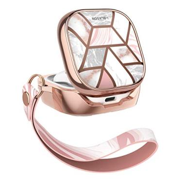 Imagem de i-Blason Capa Cosmo para Galaxy Buds FE (2023)/Galaxy Buds2 Pro (2022)/Galaxy Buds 2/Galaxy Buds Pro/Galaxy Buds Live, capa protetora elegante de 360° para Galaxy Buds (mármore)