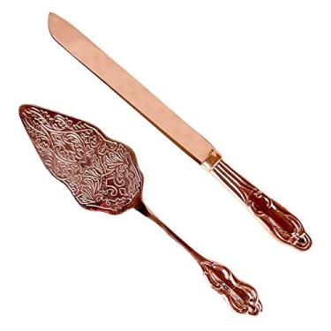 Imagem de Conjunto de facas e servidor de bolo da Gute, cortador de bolo e servidor de bolo de aço inoxidável, conjunto de servir bolo, servidor de bolo de casamento, conjunto de corte de bolo para casamentos,