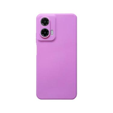 Imagem de GR Global Revolution, Capa Capinha Aveludada Anti Impacto Para Motorola Moto G35 Cor:Rosa