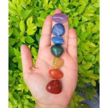 Imagem de Kit de pedras 7 chakras cristais naturais - Art cristalina