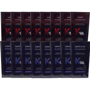 Imagem de Kit com 50 Luvas + 50 Sapatilhas (com creme) de Plástico com Palito de