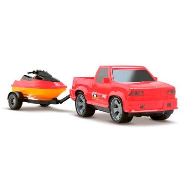 Imagem de Carrinho Infantil Com Jetski Caminhonete Pickup De Brinquedo - Silmar 
