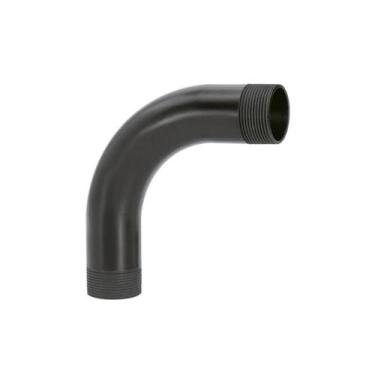 Imagem de KIT 10 Curva 90 Pvc Condulete Eletroduto 3/4 Preto Roscável - Masster 