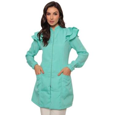 Imagem de Jaleco Feminino Manga Longa Victoria Verde - Gardenia Jalecos, M