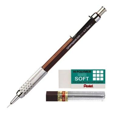 Imagem de Borracha Zes-05+ Lapiseira Pg523-e  + 300-hbpb  Pentel