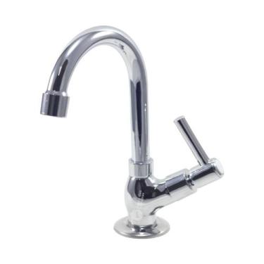 Imagem de Torneira Inox Bancada Metal Bica Móvel Pia Banheiro - Reino das Tornei
