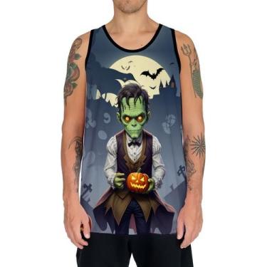 Imagem de Camiseta Regata Tshirt Halloween Frankenstein Zombi Susto 6 - Enjoy Sh