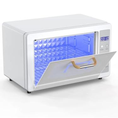 Imagem de Esterilizador para esteticista, esterilizador grande de 10 L para ferramentas de unhas, caixa multifuncional de limpeza de unhas, armário de limpeza de grande capacidade para uso doméstico, spas,