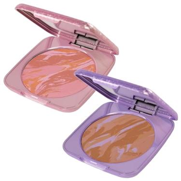 Imagem de Whats Up Beauty - Cheeque Terre Duo (20 Serene Siena Blush, 20 Medium Bronzer) Clean Cruelty Free Vegan Natural Made in Italy Niacinamide Hyaluronic Acid Actives Cheek Makeup