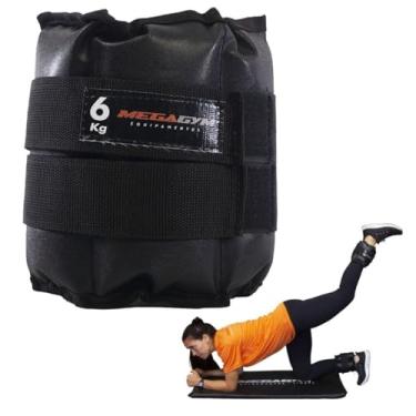 Imagem de 1 Unidade Peso Academia Caneleira Profissional 6kg Tornozeleira Musculação Para Treino