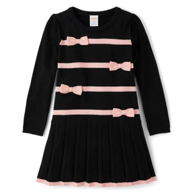 Imagem de Gymboree Vestidos de manga comprida para meninas e crianças pequenas, Laços pretos, 18-24 Meses