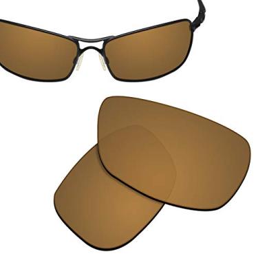 Imagem de Lentes de substituição para Oakley Crosshair 2.0 OO4044 de 1,8 mm de espessura UV400, Copper Gold - Polarized Ar Coated, One Size