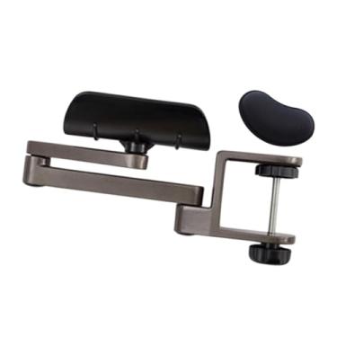 Imagem de BaotyJie Descanso de braço giratório 360 °, almofada de cotovelo giratória, leve, resistente, suporte de antebraço, placa de extensão de mesa para uso