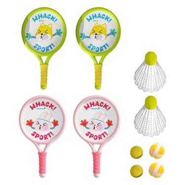 Imagem de Colaxi 4 Pieces Kids Badminton Raquetes Set Badminton Petecas com Petecas Interactive Toy Outdoor Racquet para Crianças Adultos