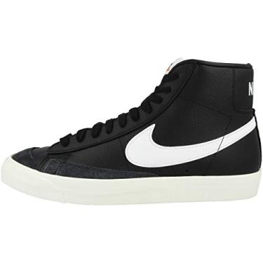 Imagem de Nike Blazer masculino Mid '77 Vintage Tênis, Equipe de vela preta e branca laranja, 36
