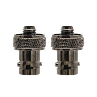 Imagem de YiNiTone 2 peças SMA fêmea para conector BNC fêmea de baixa perda para Baofeng UV-5R BF-888S Quansheng UV-K6 UV-5RPlus Adaptador de conversão de rádio amador Walkie Talkie RF SMA adaptador de antena