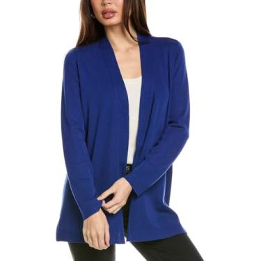 Imagem de Jones New York Cardi feminino aberto frontal com carcela novidade, safira, Safira, G