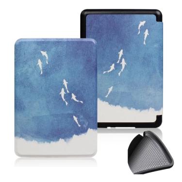 Imagem de GUKSRASO Capa para 7" Kindle Paperwhite 12th Gen 2024 e Kindle Colorsoft Signature Edition, PU e TPU Soft Traseiro Tampa Protetora para com Despertar/sono Automático