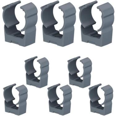 Imagem de 8 Conduletes Abraçadeira Pvc Cinza 3/4 Pol. Tigre Top