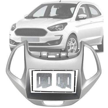 Imagem de Moldura Painel 2 Din 7 Polegadas Ford Ka 2019 Até 2021 Hatch