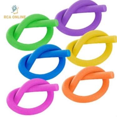 Imagem de Kit 5 Boias Espaguete Flutuador Macarrão Tarugo P/ Piscina Sem Furo - 