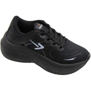 Imagem de Tênis Escolar Infantil Box 200 Esportivo Resistente Unissex, Preto, 31