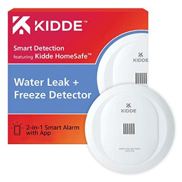 Imagem de Kidde Detector De Vazamento De Água Wifi E Alarme De Congelamento, Dispositivo Alexa, Detector De Vazamento Inteligente Para Residências Com Alertas De Aplicativo, Branco