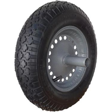 Imagem de Roda Pneumatica 350x8 c/ Canote p/ Carrinho de Pedreiro, Girica - CP35