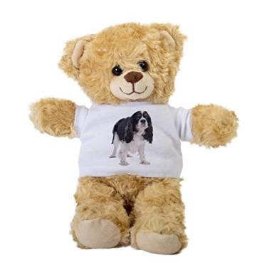 Imagem de Cavalier King Charles Spaniel Standing Teddy Bear, Gift Stuffed Animal, Plush Teddy Bear with Tee, Welcoming Baby Gift, Gift for Her, Gift for Newborn, Cute Birthday Basket