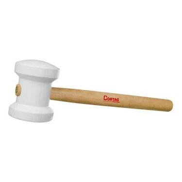Imagem de Martelo De Borracha 80mm - Branco - Cortag