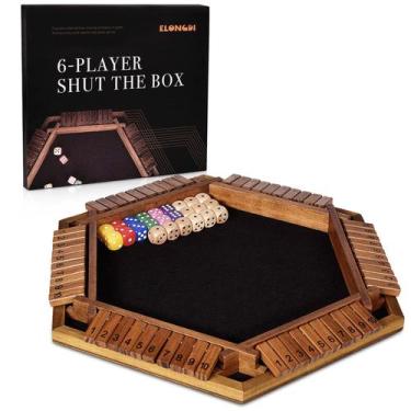 Imagem de O jogo Shut The Box Dice ELONGDI foi atualizado para 1-6 jogadores com