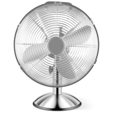 Imagem de Ventilador de Mesa 3 Velocidades, 110V 35W, SIMPLE DELUXE Silver, Prateado