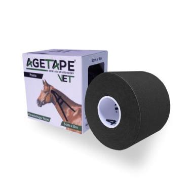 Imagem de Agetape Vet Kinesiology Tape 5cm X 5m - Preto, Preto