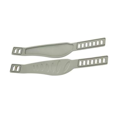 Imagem de rockible 2PCs Exercício Bicicleta Pedal tiras Fix Bands Equipamento de fitness de reposição para ginásio de exercícios, Cinza