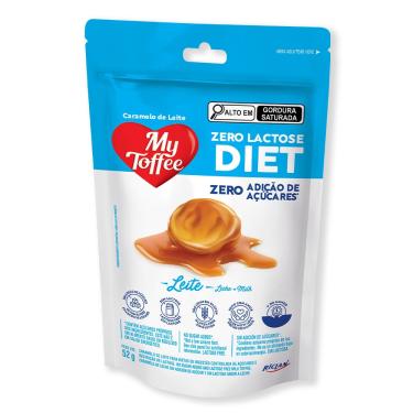 Imagem de BALA MY TOFFEE DIET ZERO LACTOSE LEITE 24X52G